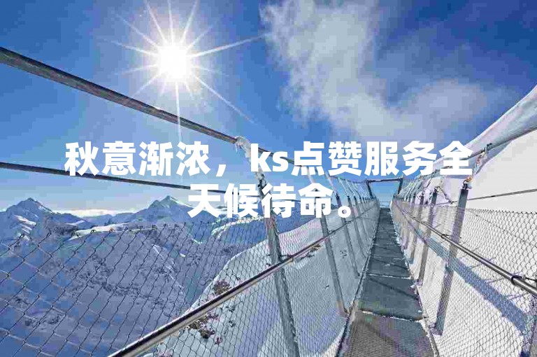 秋意渐浓，ks点赞服务全天候待命。