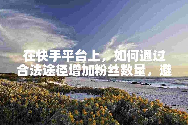 在快手平台上，如何通过合法途径增加粉丝数量，避免使用不正当手段如购买僵尸粉。