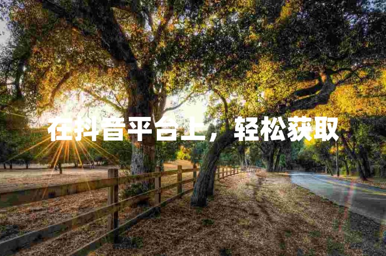 在抖音平台上，轻松获取50个点赞的小技巧正等待着你的探索。