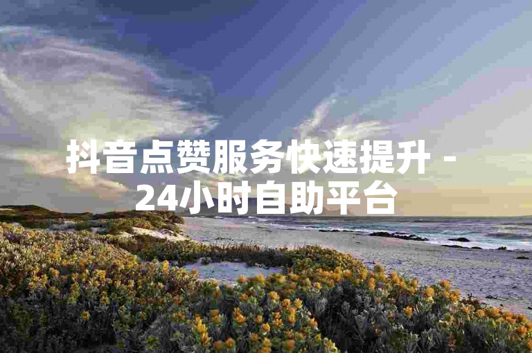 抖音点赞服务快速提升 - 24小时自助平台