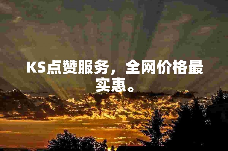 KS点赞服务，全网价格最实惠。