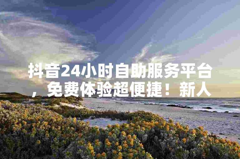 抖音24小时自助服务平台，免费体验超便捷！新人必备！