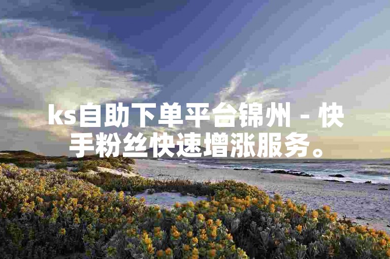 ks自助下单平台锦州 - 快手粉丝快速增涨服务。