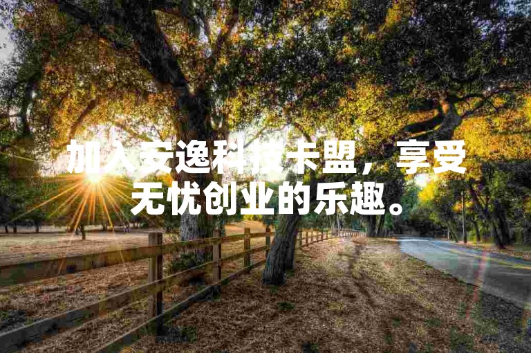 加入安逸科技卡盟，享受无忧创业的乐趣。