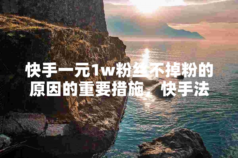 快手一元1w粉丝不掉粉的原因的重要措施，快手法 不掉粉的方法，1元1W粉丝涨势没停！新人必备！