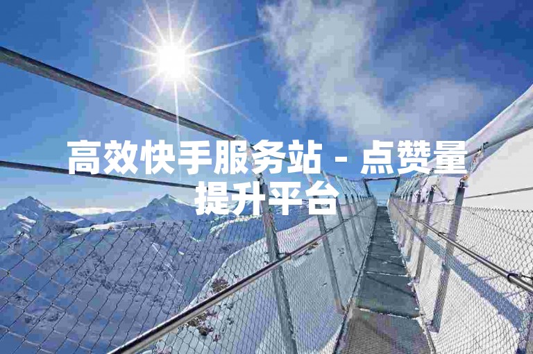 高效快手服务站 - 点赞量提升平台