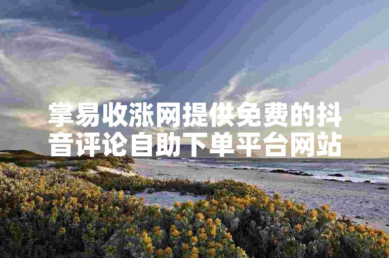 掌易收涨网提供免费的抖音评论自助下单平台网站。