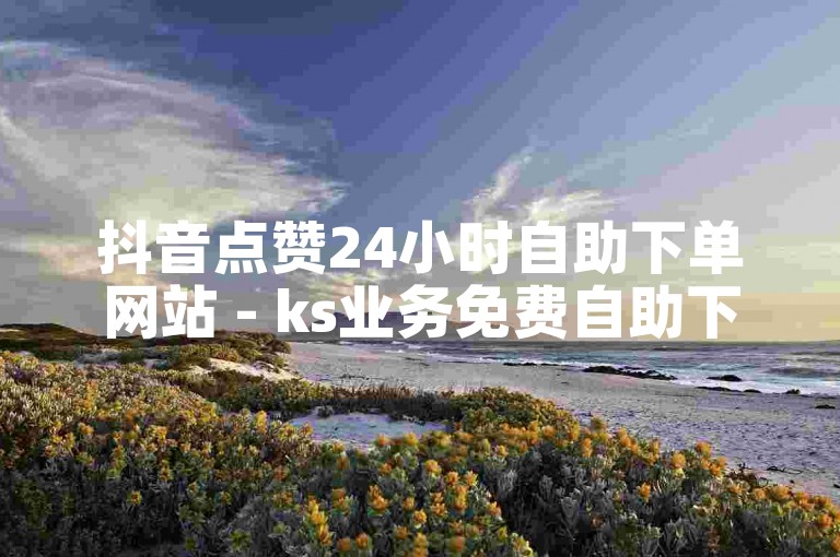 抖音点赞24小时自助下单网站 - ks业务免费自助下单平台优惠