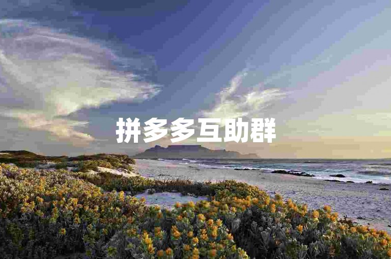 拼多多互助群500人多多助力工具。