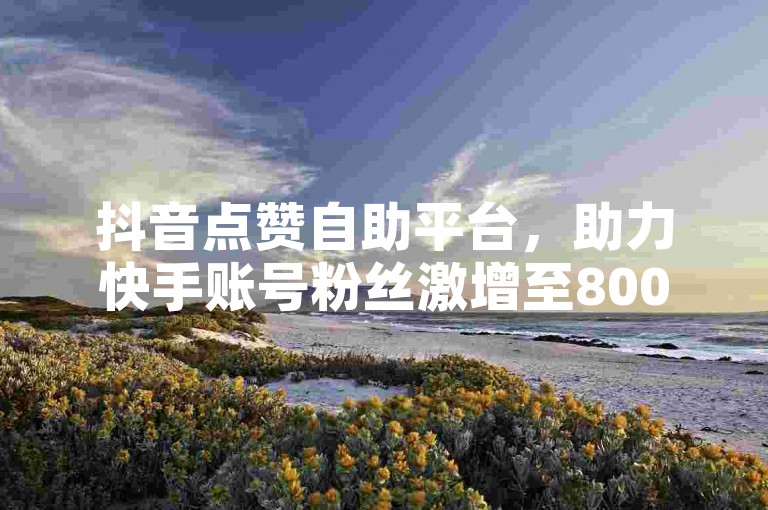 抖音点赞自助平台，助力快手账号粉丝激增至8000！