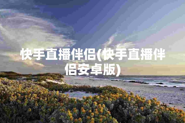 快手直播伴侣(快手直播伴侣安卓版)
