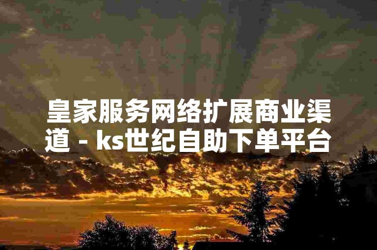 皇家服务网络扩展商业渠道 - ks世纪自助下单平台经济实惠