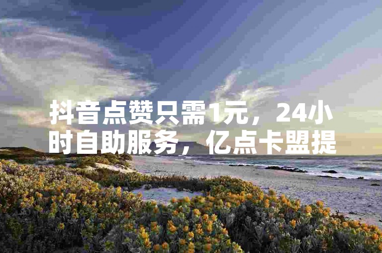 抖音点赞只需1元，24小时自助服务，亿点卡盟提供全网最低价的王者荣耀人气值点赞器。