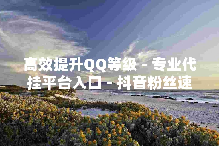 高效提升QQ等级 - 专业代挂平台入口 - 抖音粉丝速增服务推荐qq优惠
