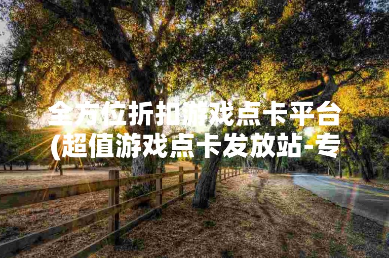 全方位折扣游戏点卡平台(超值游戏点卡发放站-专享优惠)