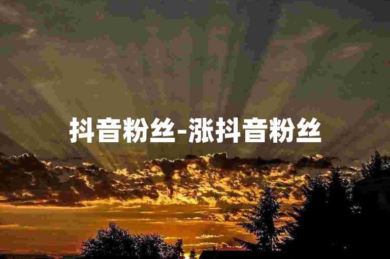 抖音粉丝-涨抖音粉丝