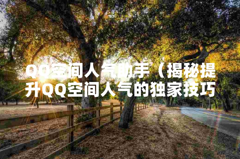 QQ空间人气助手（揭秘提升QQ空间人气的独家技巧）