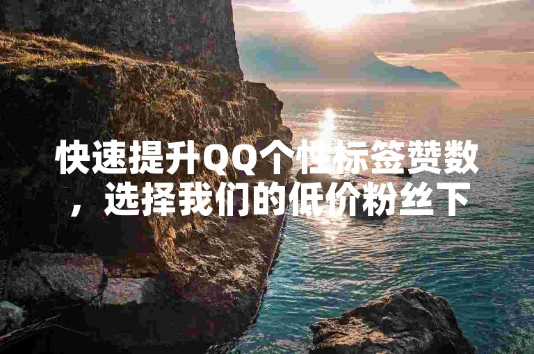 快速提升QQ个性标签赞数，选择我们的低价粉丝下单平台，安全高效！