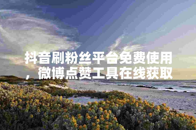 抖音刷粉丝平台免费使用，微博点赞工具在线获取。