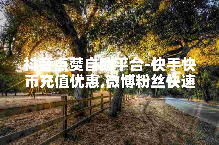抖音点赞自助平台-快手快币充值优惠,微博粉丝快速下单网站