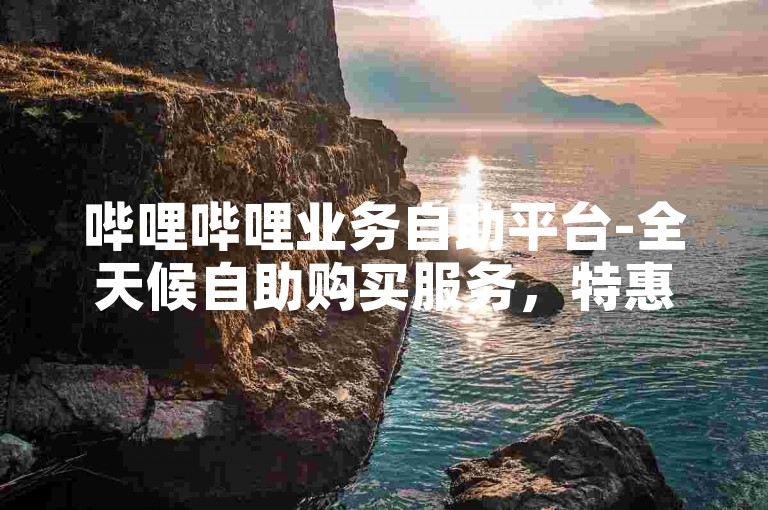 哔哩哔哩业务自助平台-全天候自助购买服务，特惠价1元即可快速增加1000粉丝。