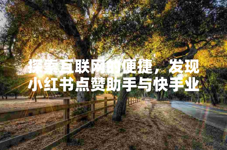 探索互联网的便捷，发现小红书点赞助手与快手业务秒刷平台，轻松提升你的社交媒体影响力。