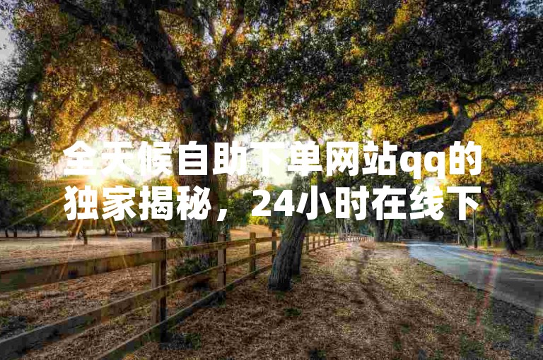全天候自助下单网站qq的独家揭秘，24小时在线下单平台，一键自助购物快速便捷！2025必学。