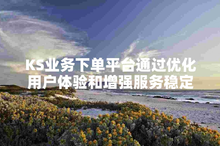KS业务下单平台通过优化用户体验和增强服务稳定性，有效保持了稳定的客户群。