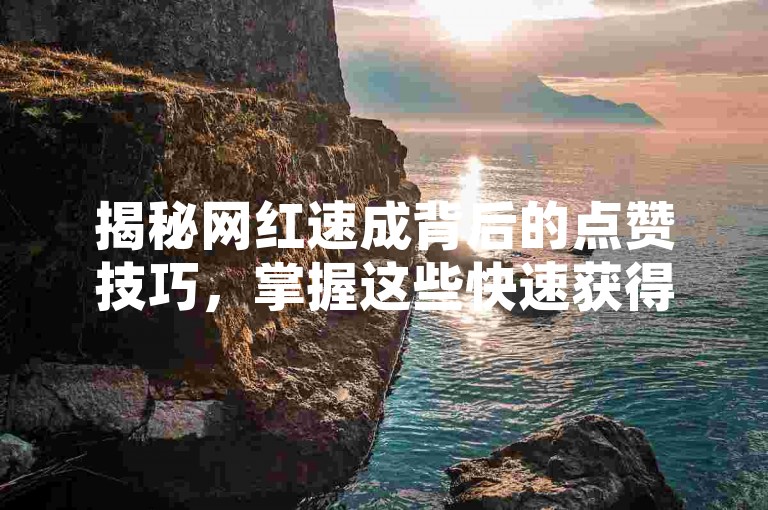 揭秘网红速成背后的点赞技巧，掌握这些快速获得点赞的秘诀，让你在2024年成为社交媒体上的焦点！