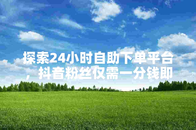 探索24小时自助下单平台，抖音粉丝仅需一分钱即可获得1000关注者 - 学习拼多多快速助力技巧，轻松实现目标 - Ks平台提供全天候服务，价格全网最低。