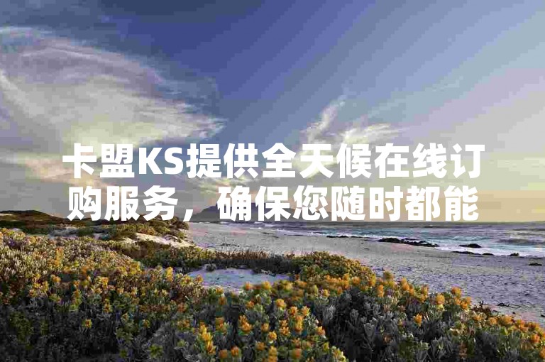 卡盟KS提供全天候在线订购服务，确保您随时都能享受便捷的一站式解决方案。