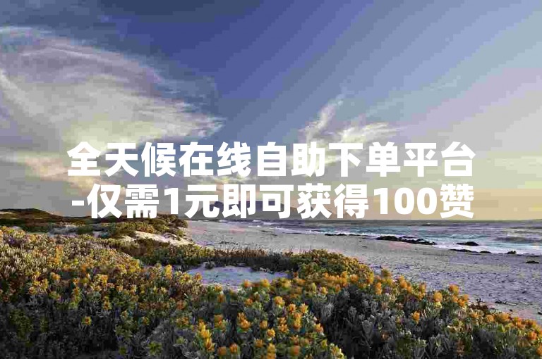 全天候在线自助下单平台-仅需1元即可获得100赞的专业服务网站。