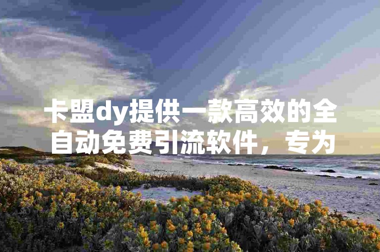 卡盟dy提供一款高效的全自动免费引流软件，专为快手平台设计。