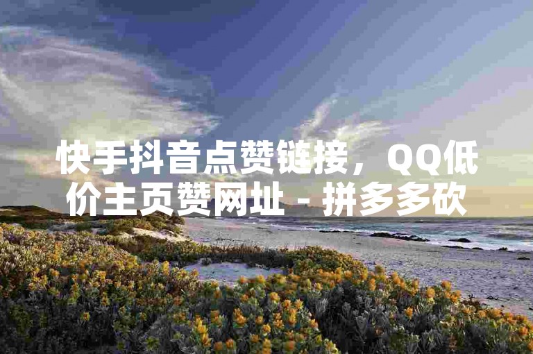 快手抖音点赞链接，QQ低价主页赞网址 - 拼多多砍刀软件代砍平台 - QQ云端名片秒赞。
