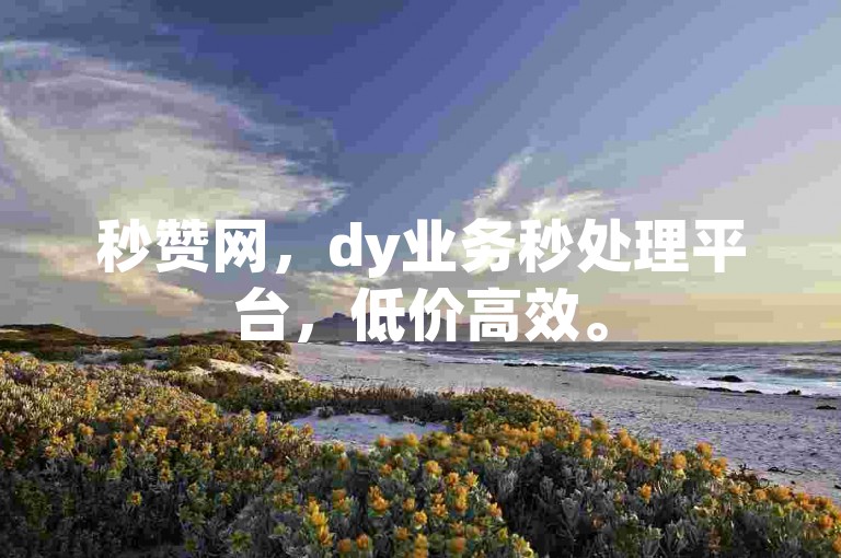 秒赞网，dy业务秒处理平台，低价高效。