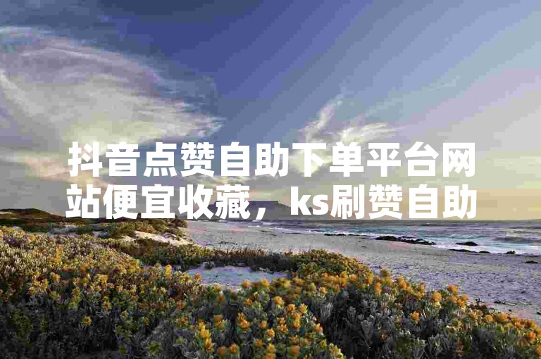 抖音点赞自助下单平台网站便宜收藏，ks刷赞自助下单平台。